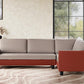 Plenta Sofa (Burgundy Grey)