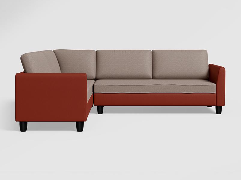 Plenta Sofa (Burgundy Grey)