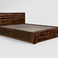 Tetris King Size Sheesham Wood Bed