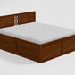 Orbic King Size Acacia Wood Bed