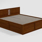 Orbic King Size Acacia Wood Bed