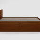 Orbic King Size Acacia Wood Bed
