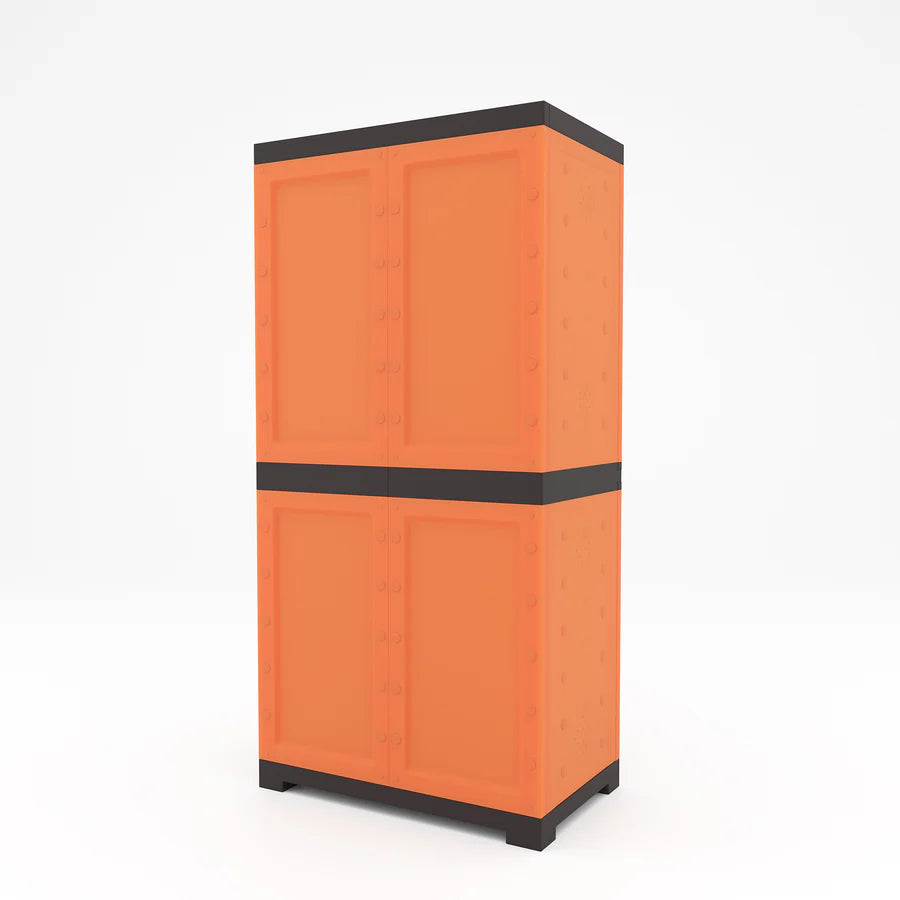 Nilkamal Freedom Mini Shoe Cabinet 18 (Rust and Weathered Brown)