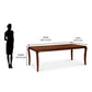 Nilkamal Steak 8 Seaters Dining Set (Brown)