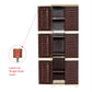 Supreme Fusion 03 Plastic Storage Cabinet ( Brown / Cream )