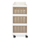 Nilkamal Trolley 25 (Milky White / Taupe Plaza)