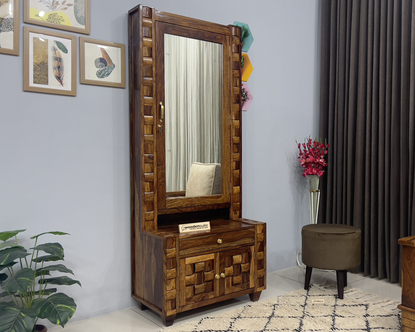 Sheesham Wood Dressing Table – Wooden Niwars Design