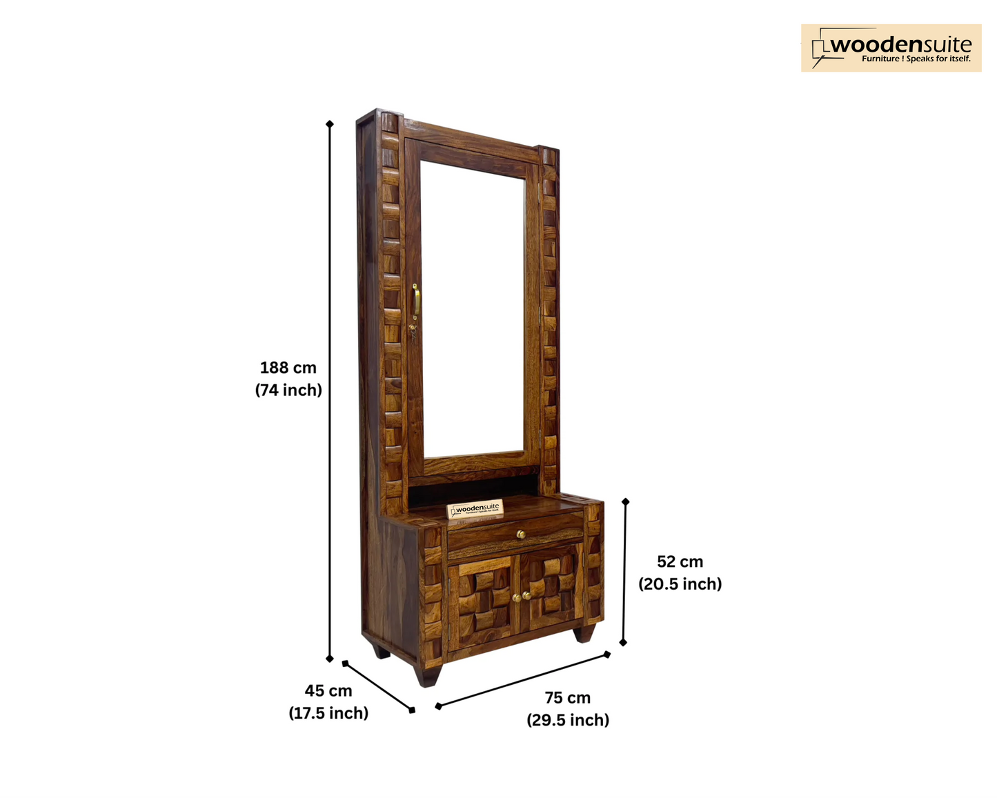 Sheesham Wood Dressing Table – Wooden Niwars Design