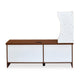 Nilkamal Caspian Wall Unit (Walnut and White)