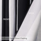 BHS interio Premium Customized Printed Blackout Curtain with Lining for Doors & Windows, Black & White