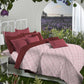 Aroma Strawberry King Bedsheet With 2 Pillow Cover Gift Set, 144Tc, 100% Cotton, Geometric, Maroon