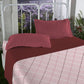 Aroma Strawberry King Bedsheet With 2 Pillow Cover Gift Set, 144Tc, 100% Cotton, Geometric, Maroon