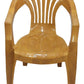 Nilkamal CHR2101 Plastic Arm Chair (Pear Wood)