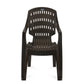 Nilkamal CHR2230 Plastic Arm Chair(Season Rust Brown)