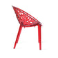 Nilkamal Crystal Polycarbonate Armless Chair (Red Wine)