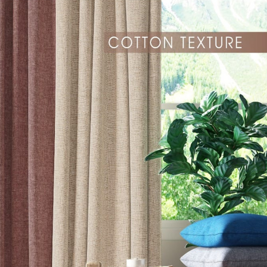 BHS interio Cotton Texture Premium Curtain Doors & Windows