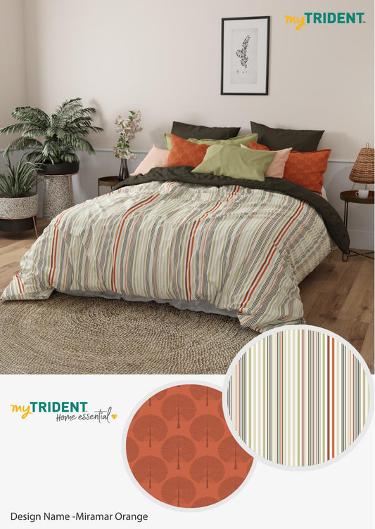 Trident King Size Bedsheet Collection-Home Essential  D 1