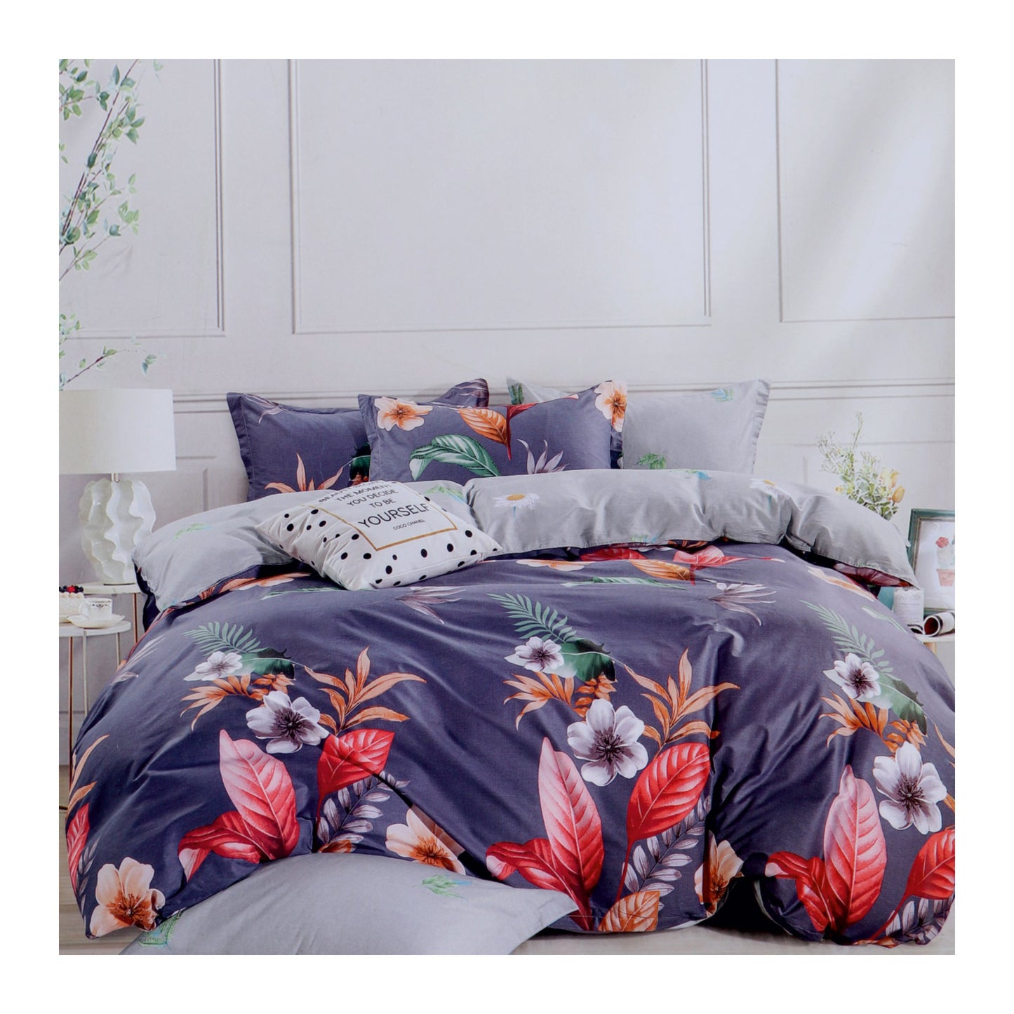 Lotus King Size Bedsheet Collection-Stallions D 1