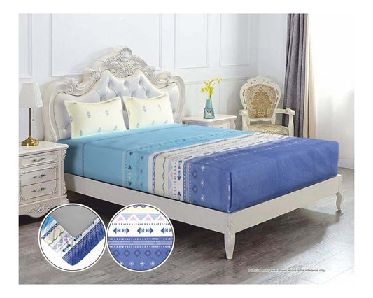Lotus Double Fitted Bedsheet  Collection-Isabella D 2
