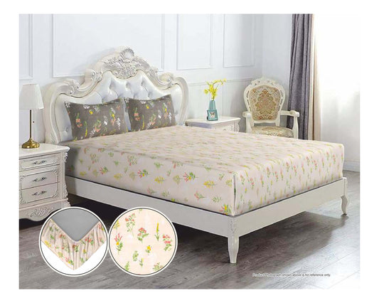 Lotus Double Fitted Bedsheet  Collection-Isabella D 4
