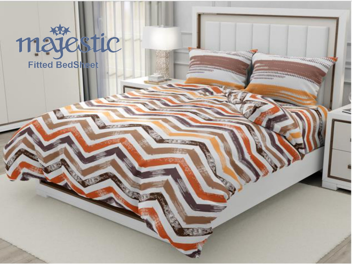 Signature King Fitted Bedsheet Collection-Majestic D 5
