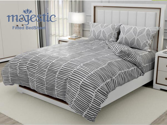 Signature King Fitted Bedsheet Collection-Majestic D 6