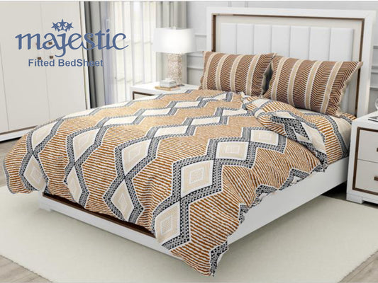 Signature King Fitted Bedsheet Collection-Majestic D 7