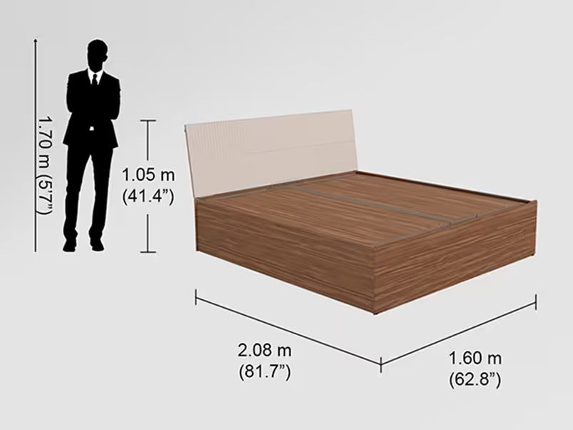 Flutes Morf King Size Bed