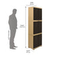Nilkamal Freedom Mini Large (FML) Plastic Storage Cabinet (Brown and Cream)