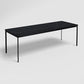 Franky and Kalyx 8 Seater Wooden Square Dining Set (Black)