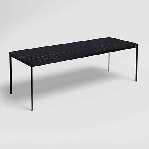 Franky and Kalyx 8 Seater Wooden Square Dining Set (Black)