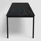 Franky and Kalyx 8 Seater Wooden Square Dining Set (Black)