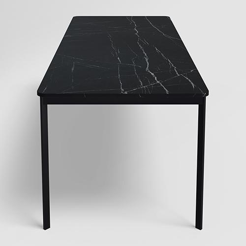 Franky and Kalyx 8 Seater Wooden Square Dining Set (Black)