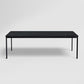 Franky and Kalyx 8 Seater Wooden Square Dining Set (Black)