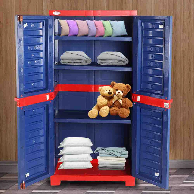Supreme Fusion 02 Plastic Storage Cabinet ( Blue And Red )
