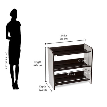 Nilkamal Itsy 3-Tier Shoe Rack