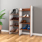 Nilkamal Vesper 8 Tier Shoe Rack (Walnut and White)