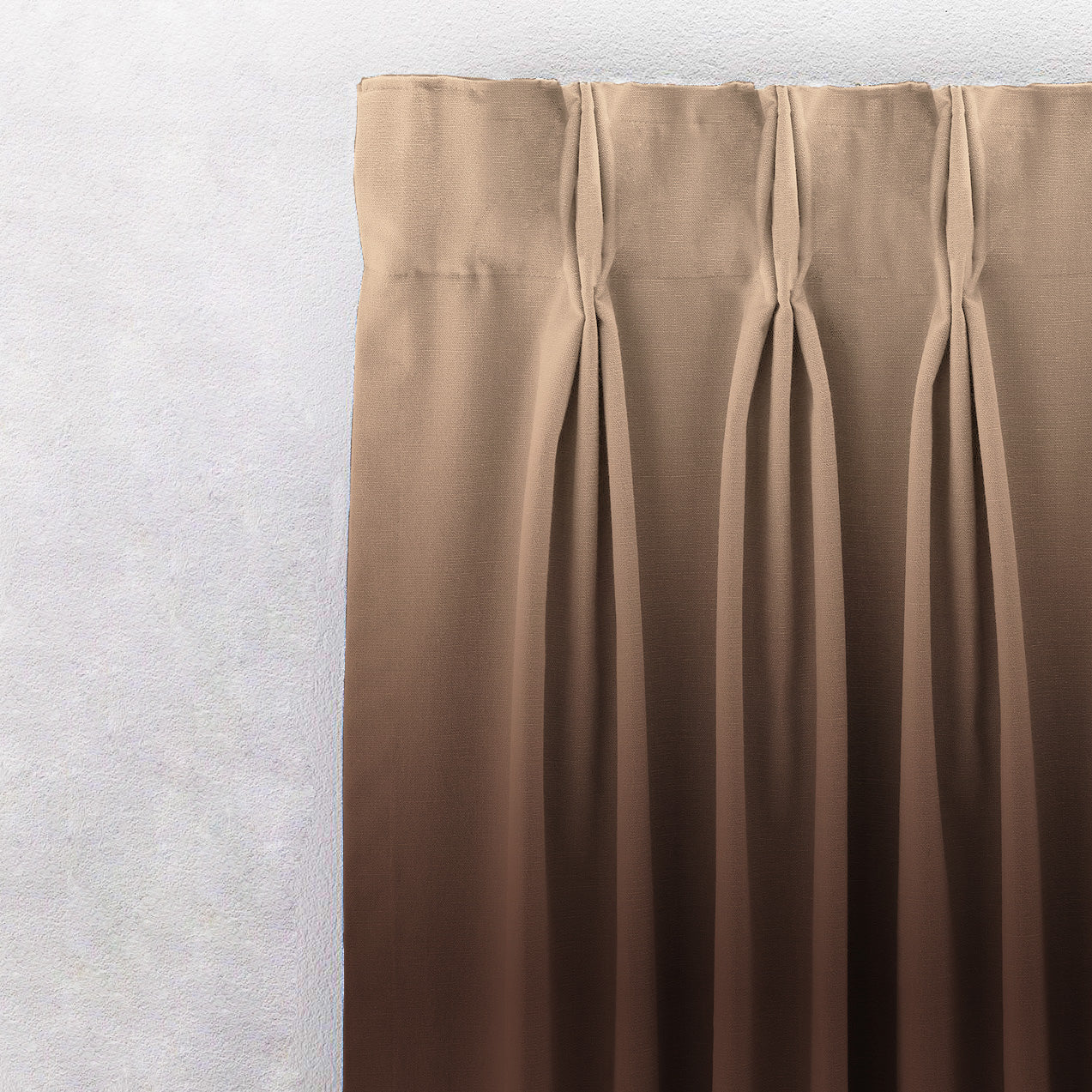 BHS interio Premium Customized Plain Blackout Curtain with Lining for Doors & Windows, Brown