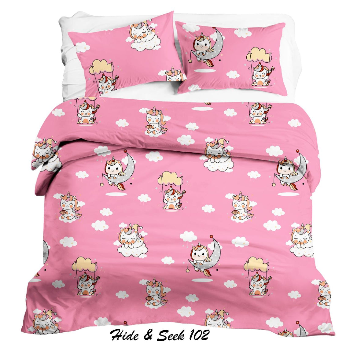 BELLACASA King Size Bedsheet Collection-Hide & Seek  D 7