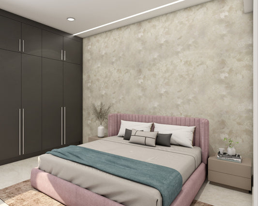BHS Interio Contemporary Master Bedroom Wall Paneling With Texture Wallpaper