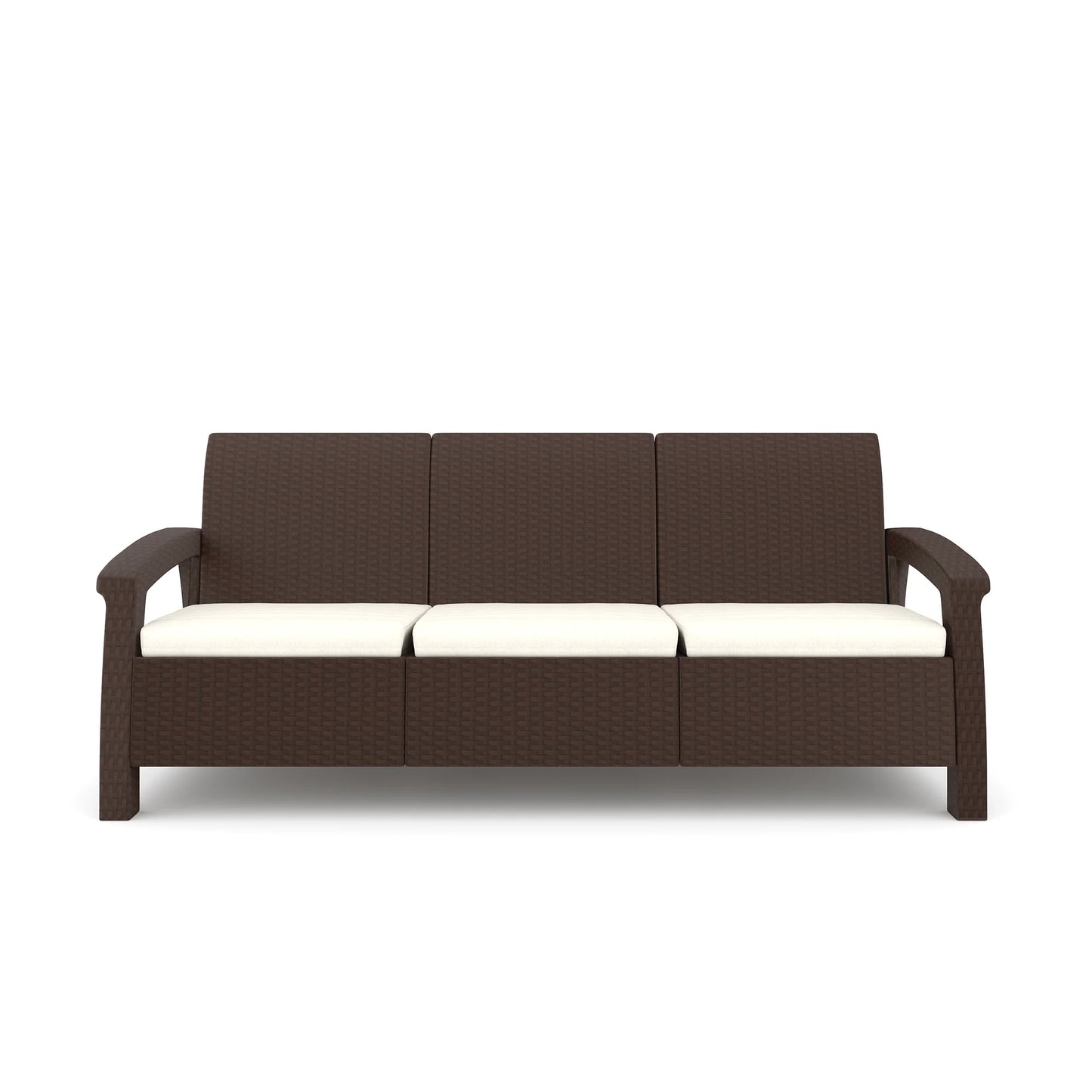 Nilkamal Goa Plastic 3 Seater Sofa with Cushion