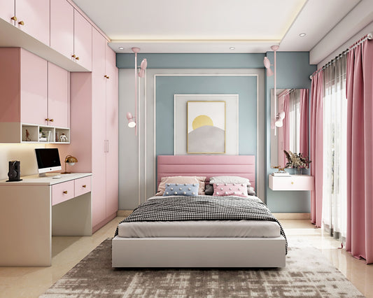 BHS Interio Modern Kids Bedroom Wall Paneling For Girls With Wall Trims And Wall Arts
