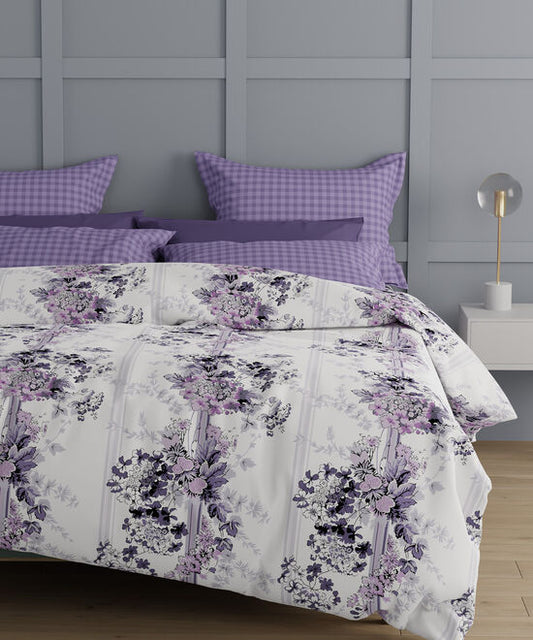 Trident King Size Bedsheet Collection-Aroma Lavender