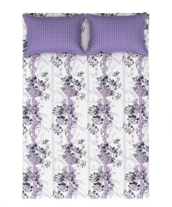 Trident King Size Bedsheet Collection-Aroma Lavender