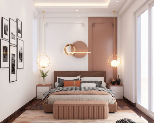 BHS Interio Contemporary Master Bedroom Wall Paneling With Wall Trims And Wall Arts