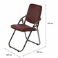 Nilkamal Artemis Folding Chair Brown