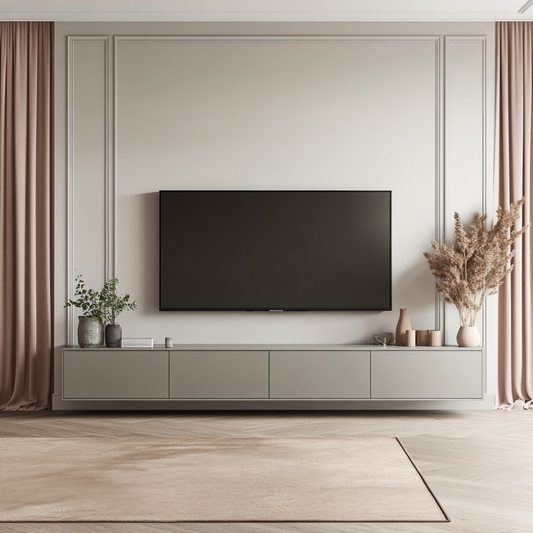 BHS Interio Classic TV Unit Wall Paneling with Wall Trims