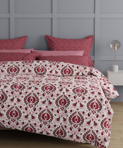 Trident King Size Bedsheet Collection-Aroma Strawberry