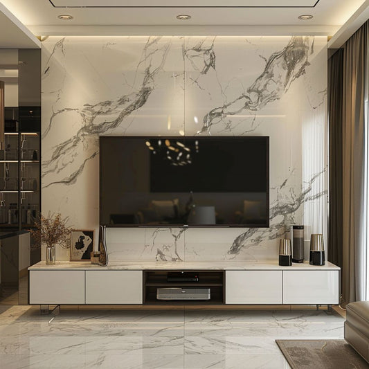 BHS Interio Modern TV Unit Wall Paneling with Laminate