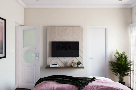 BHS Interio Modern TV Unit Wall Paneling with Laminate